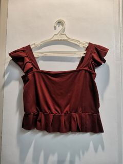 Cute rust-colored cropped top