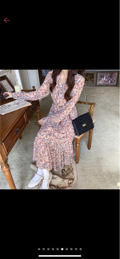 Shopee floral maxi dress shop