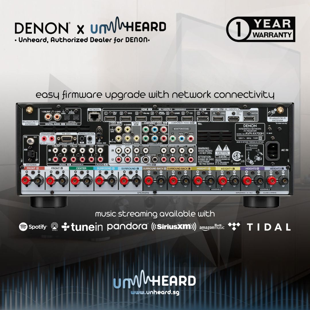 Denon AVRX4700H AV Receiver 9.2 Home Theatre Amplifier Denon X4700 Denon X4700H Not Marantz AV