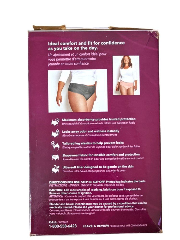 Women's Depend Silhouette Incontinence & Postpartum Underwear,4 Ct
