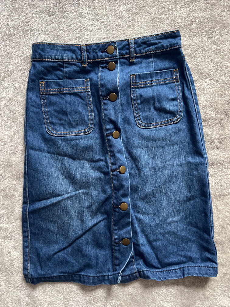 Dotti Denim Skirt, Women's Fashion, Bottoms, Skirts on Carousell