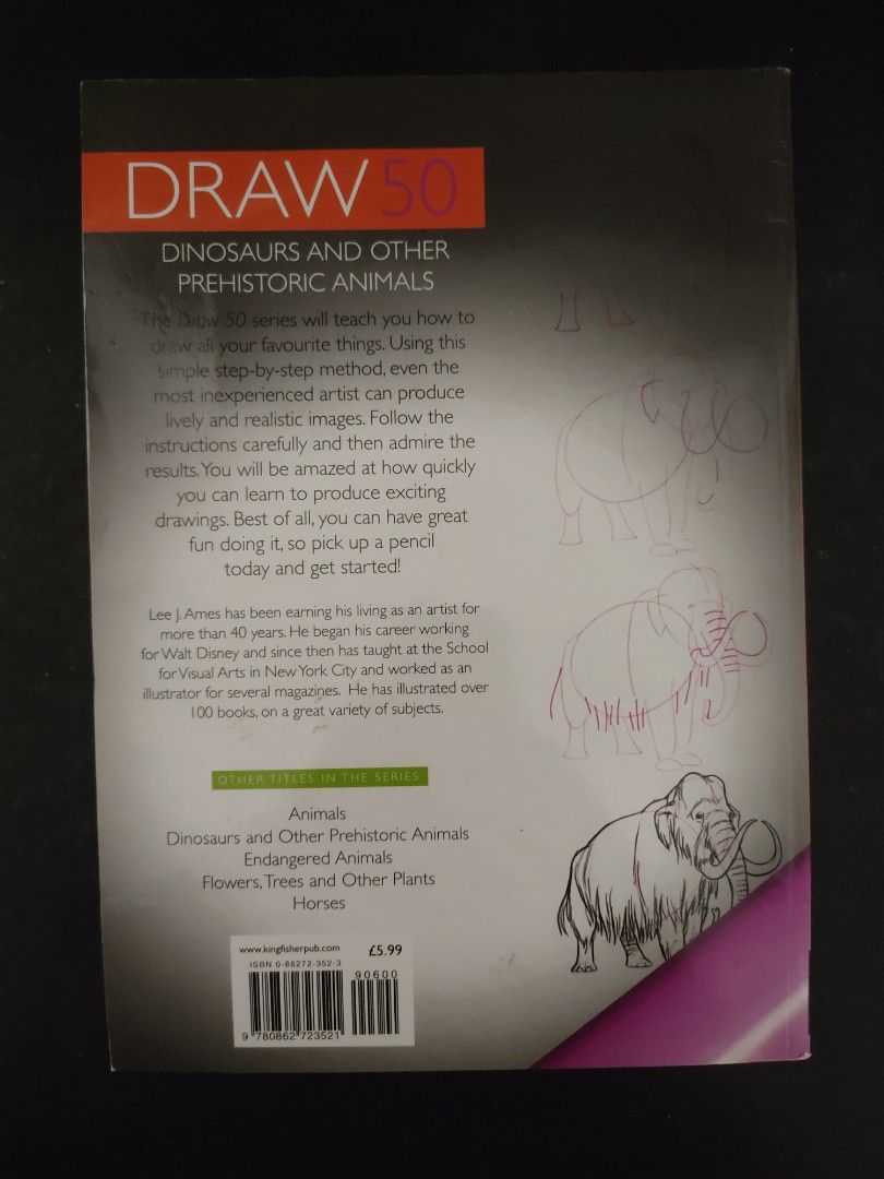 Draw 50 Dinosaurs & Other Prehistoric Animals, Hobbies & Toys, Books ...