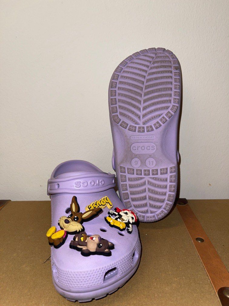 Drew House x Crocs Justin Bieber Collab, Men's Fashion, Footwear, Flipflops and Slides on Carousell