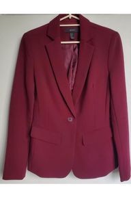 FOREVER 21 MAROON BLAZER