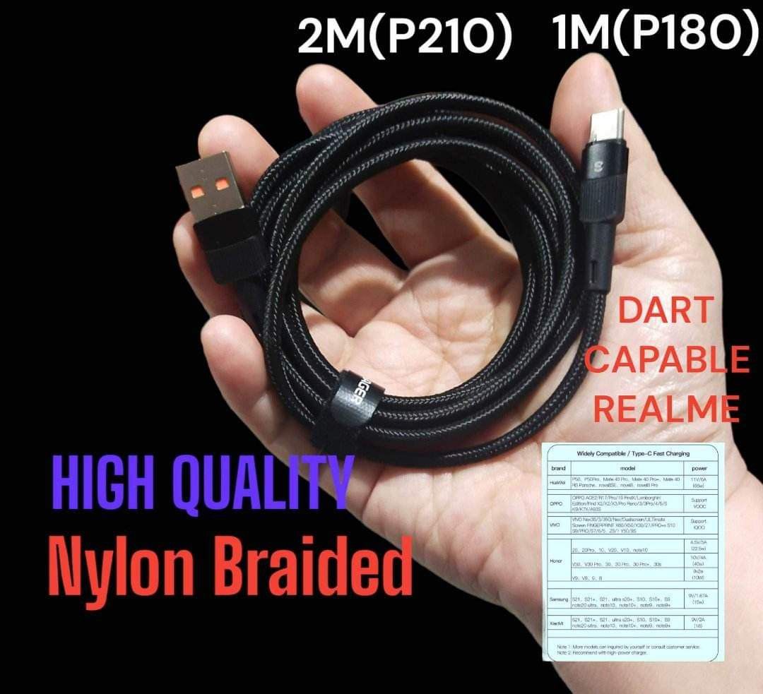 FAST CHARGER CABLE HIGH QUALITY REAL ME 1 M (Category: Chargers & Cables) located in Pasig City. Submitted by benildarustia18 (Listing ID 1214581424, Image 1). Description: BRANDNEW AND ONHAND. LEGIT SELLER..