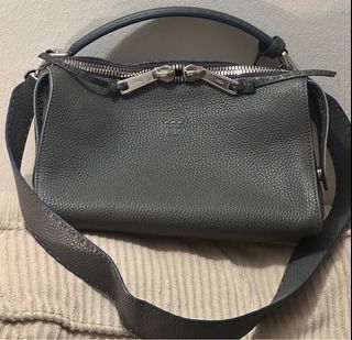 FENDI Lei Selleria Leather Boston Bag