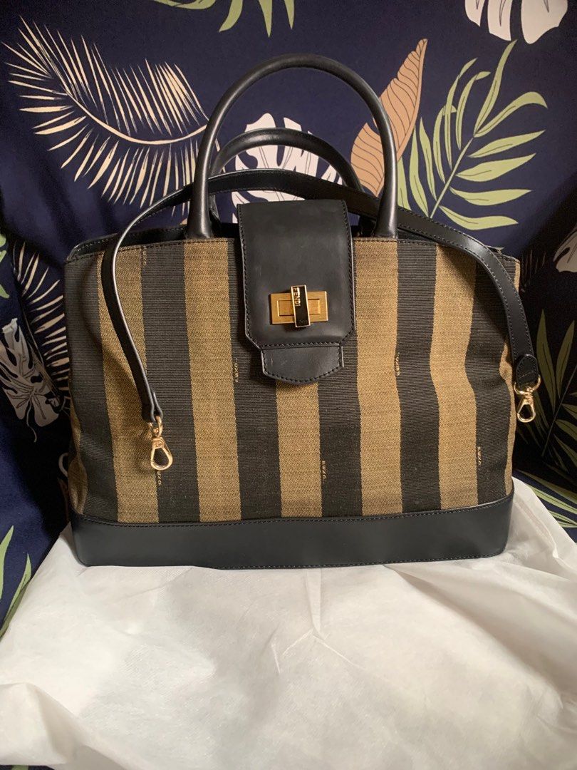 Fendi Pequin two way satchel bag (Category: Luxury Bags & Wallets) located in Manila. Submitted by edifier888 (Listing ID 1214588111, Image 1). Description: Clearance sale! .