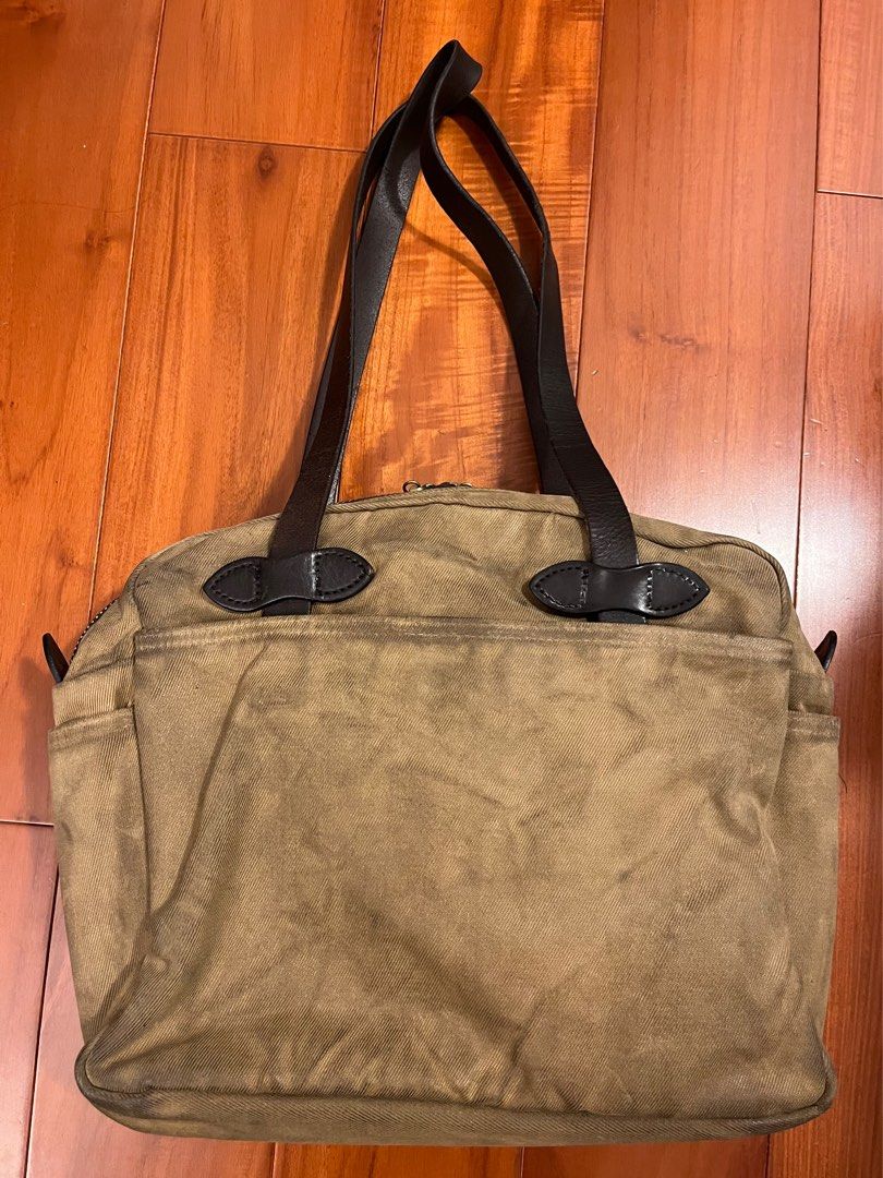 FILSON 70261 TAN Rugged Twill Tote Bag with