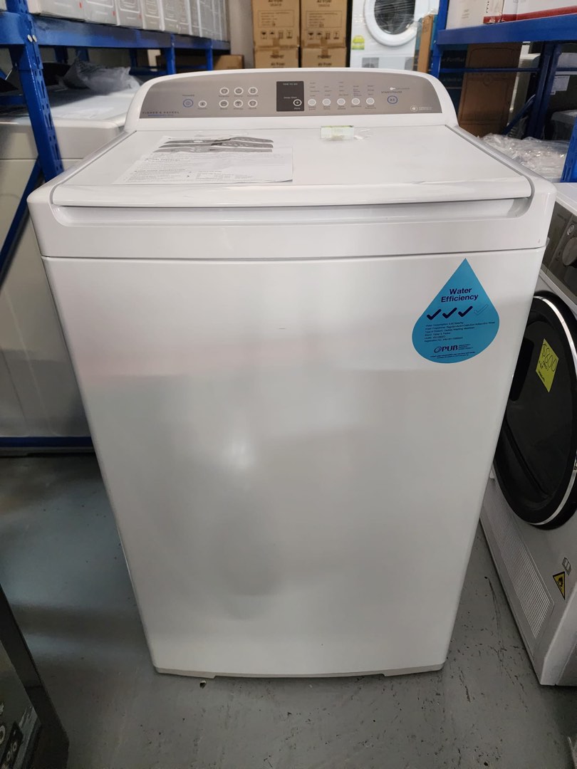 FISHER & PAYKEL 10KG TOP LOAD WASHING MACHINE WA1060E3 (WHITE) Display Set 630 Delivery add 50