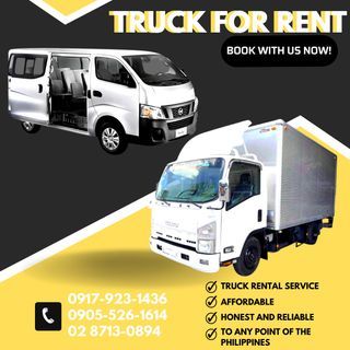 FOR HIRE Elf Truck, Forward, Wingvan, Close Van, Trailer, Boomtruck All Types of Truck Available Here!