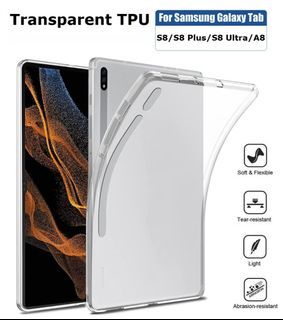 For Samsung Galaxy Tab Series Shockproof Clear TPU Soft Back Cover