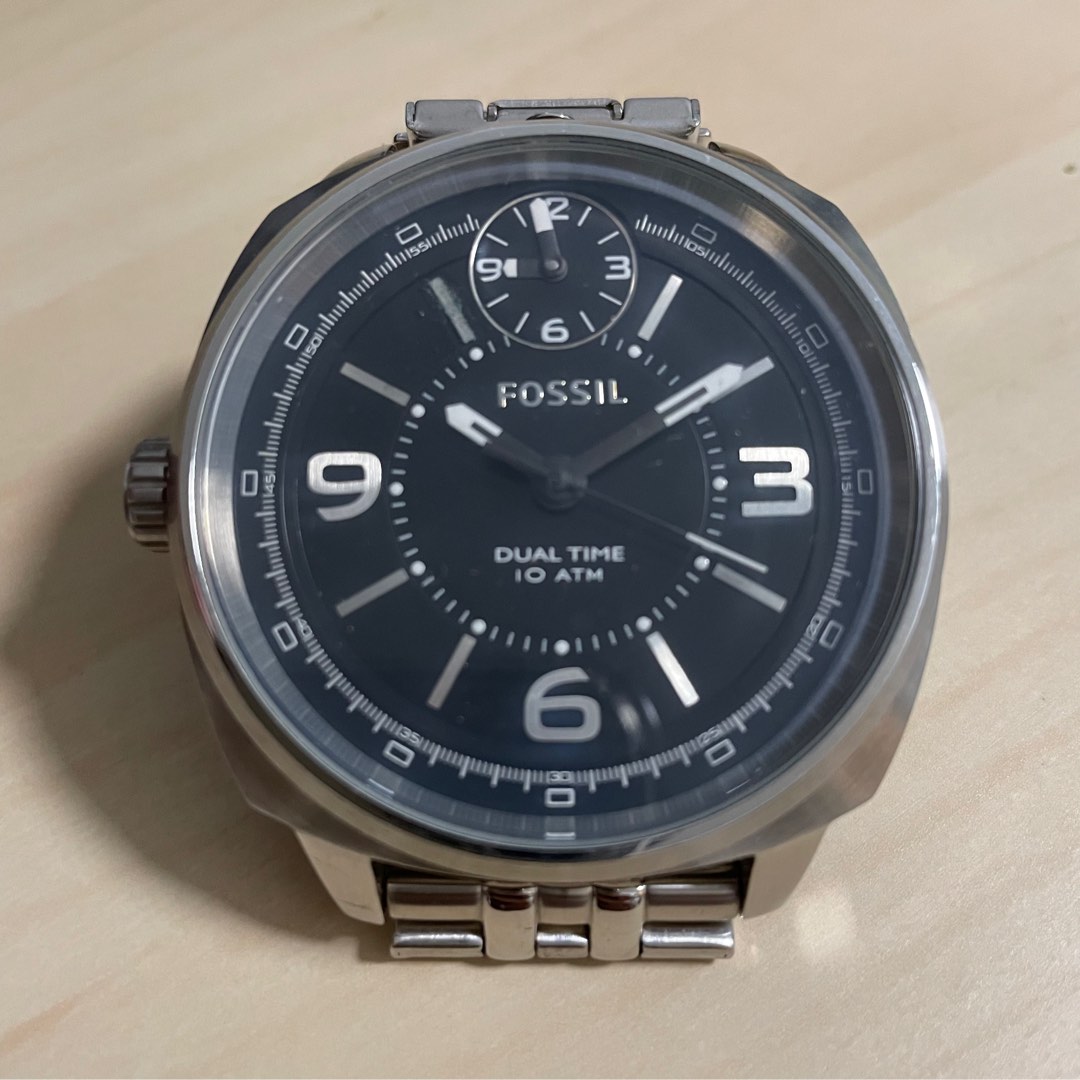 Men's fossil clearance watch large face
