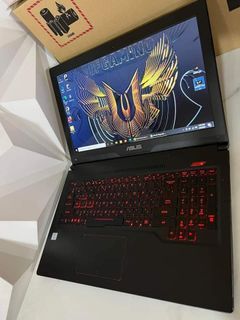 ‼️FREE DELIVERY COD AND ACCESSORIES ‼️
ASUS TUF GAMING with BOX  LAPTOP FOR SALE ASUS TUF FX503VD
CORE I5-7300HQ CPU @2.50GHZ 7TH 
GEN 
128SSD 
1TERA SATA 
20GB MEMORY DDR4 
DUAL GRAPHICS 
14GB NVIDIA GE FORCE GTX 1050 4GB GDDR5
10GB INTEL HD GRAPHICS 630
