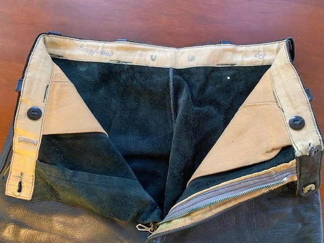 German leather trousers hot sale