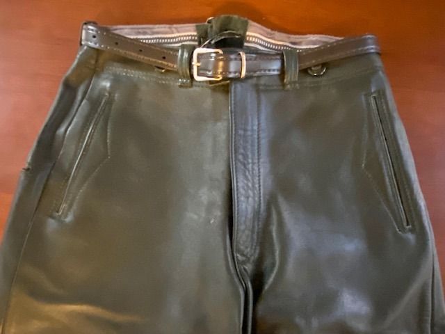 German top leather pants