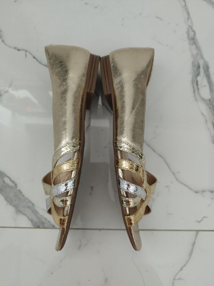 Gold and silver clearance sandals
