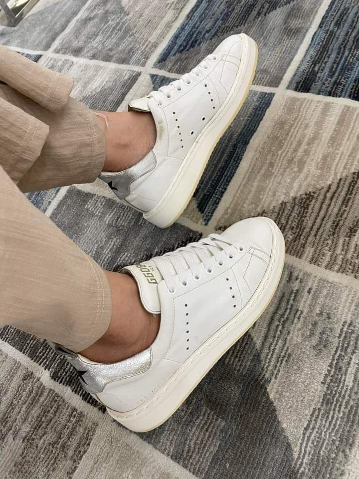 Golden goose starter white hot sale