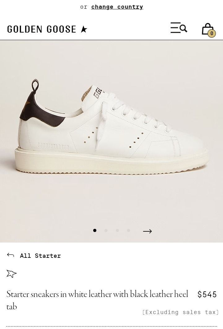 Golden goose deals starter bianche