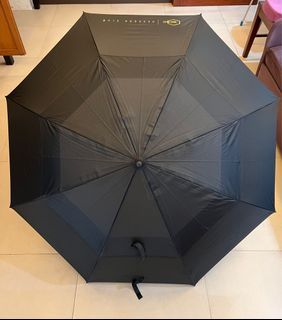 Golf umbrella double canopy, with cover and shoulder sling