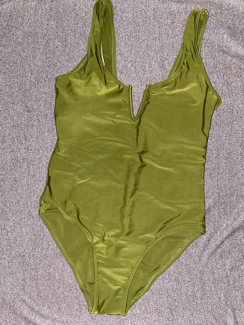 Green Ethnic Print One Piece Swimsuit Set main image 1