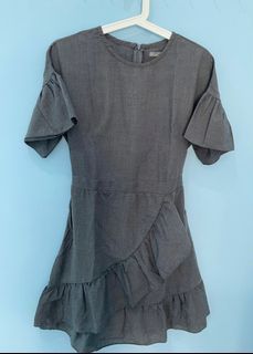 Grey Midi Dress