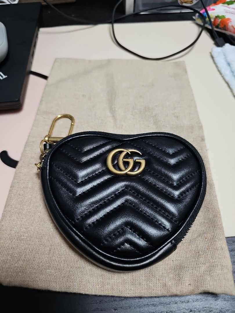 GG Marmont heart-shaped coin purse