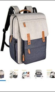 Hap Tim Diaper Bag Backpack Multi-Functional Waterproof Many pockets Easy Organize