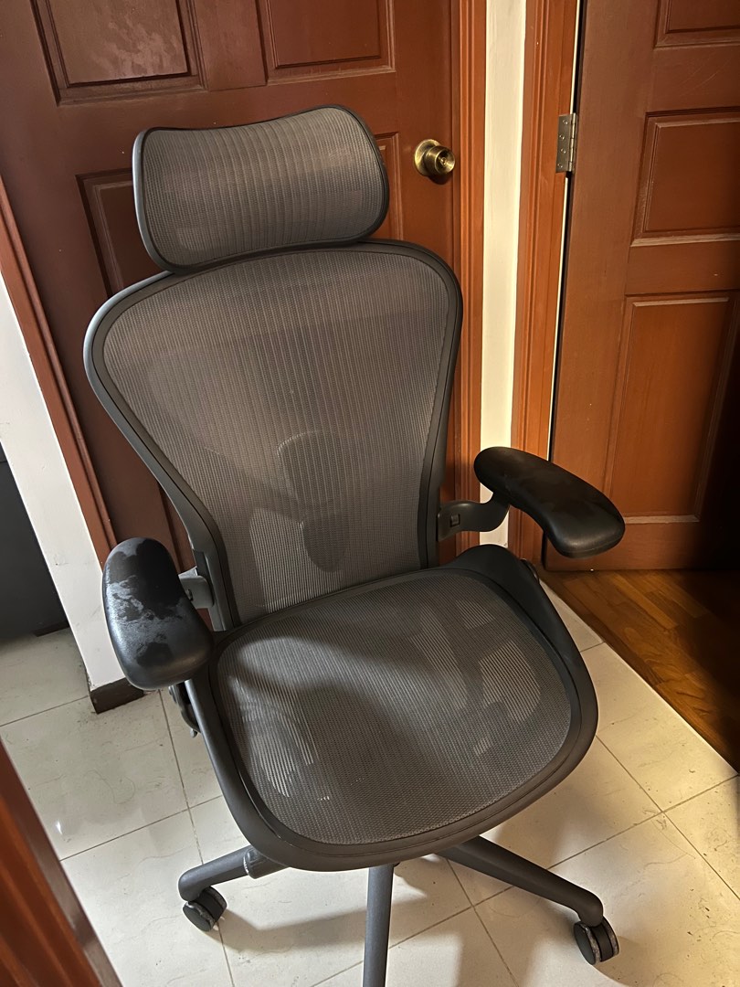 Herman Miller Aeron chair with Posture Fit SL, Furniture & Home Living