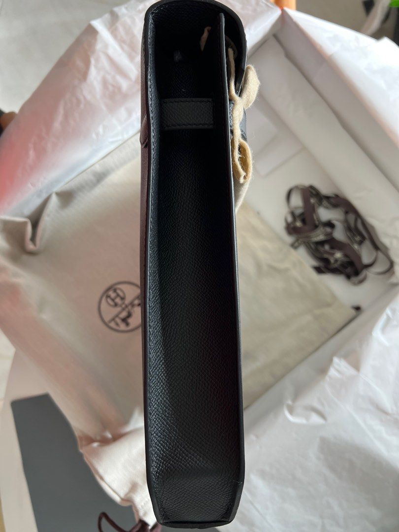 Hermès Epsom Kelly Dépêches 36 - Black Briefcases, Bags