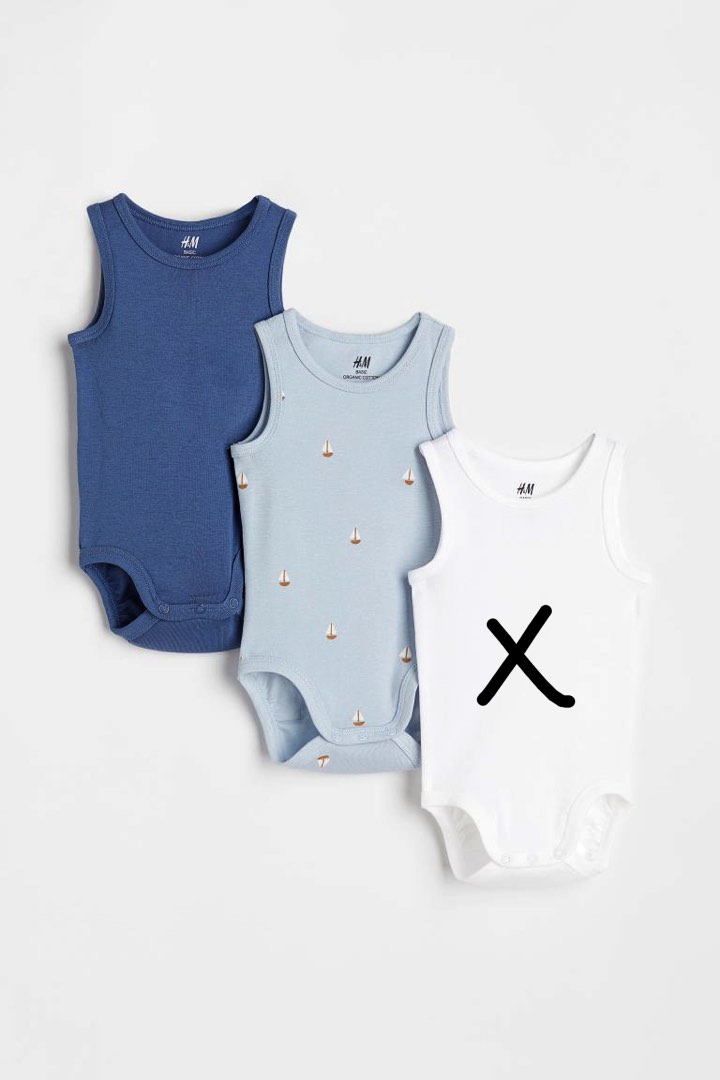 bidragyder Vandret tro BN H&M hm 2-pcs baby sleeveless bodysuits 9-12month, Babies & Kids, Babies  & Kids Fashion on Carousell