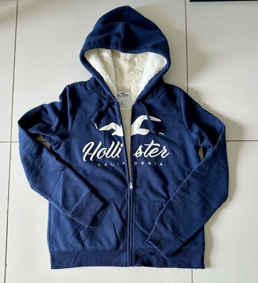 Hollister jacket navy blue clearance