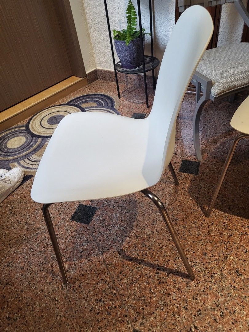 IKEA Chair white price lowered by 30%, Furniture Home Living