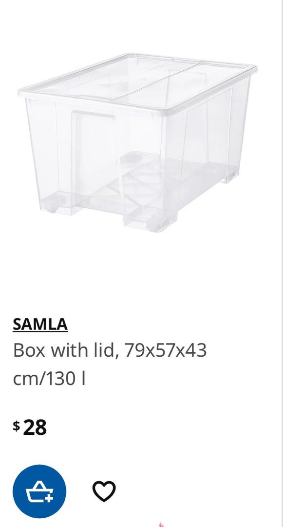 IKEA storage box huge (with lid), Furniture & Home Living, Home