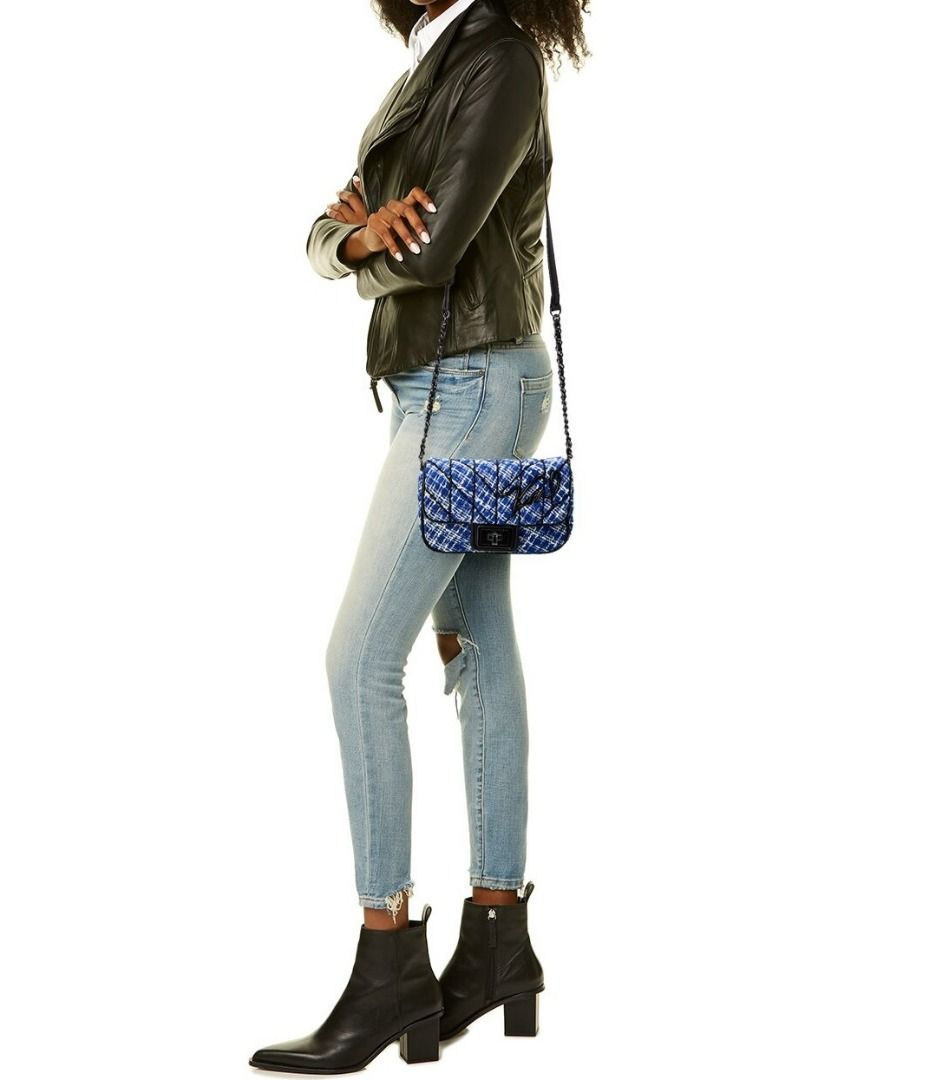 (INSTOCK) Karl Lagerfeld Agyness Blue Combo Crossbody Bag, Luxury, Bags