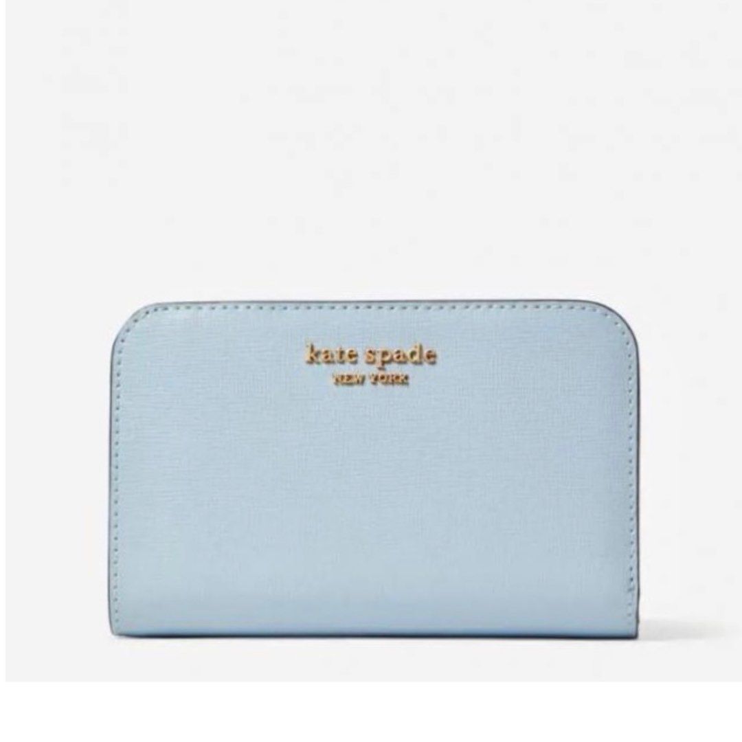 Light blue kate spade wallet store