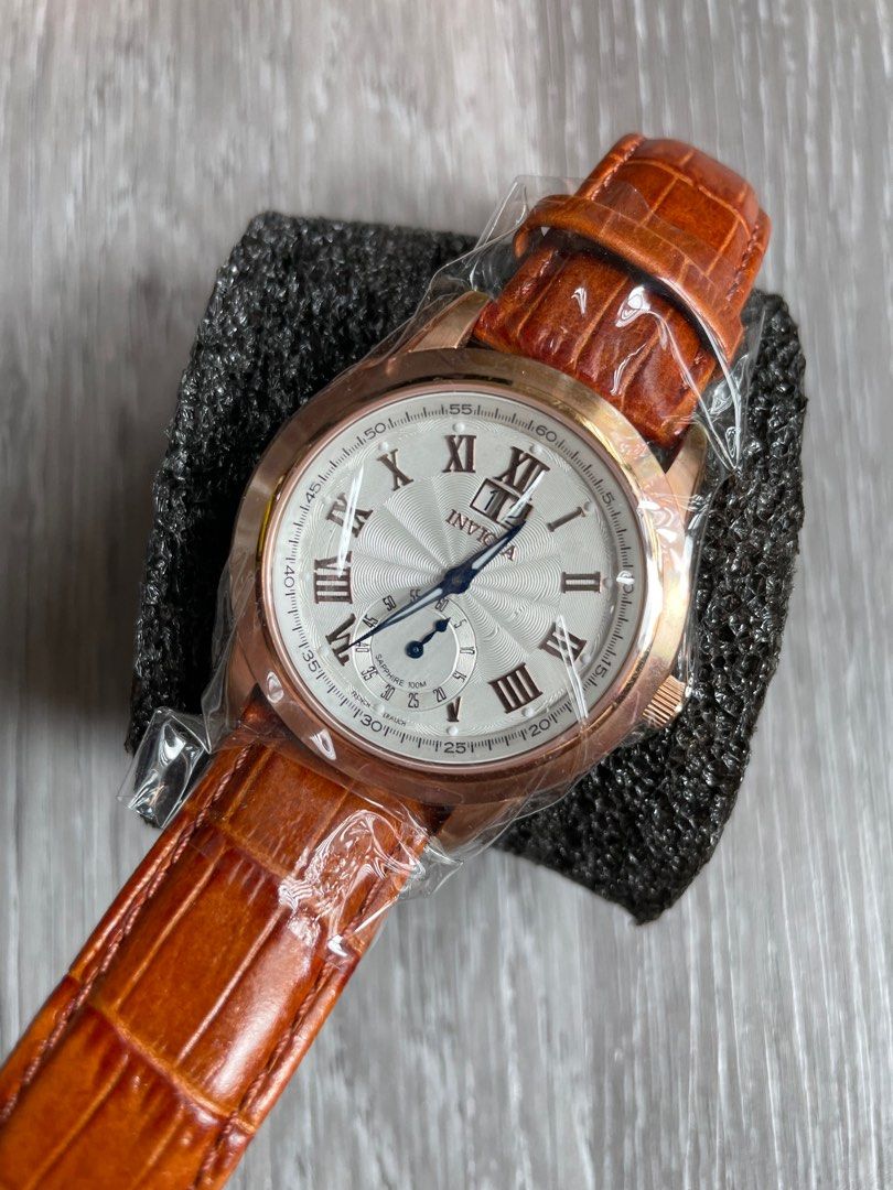 Invicta leather sales watch prices