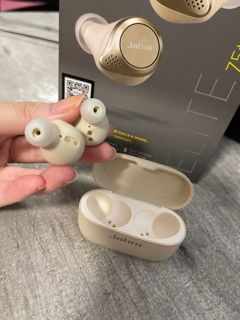Jabra elite shop 75t gold beige
