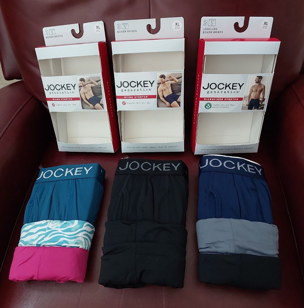 Jockey Generation Boxer Briefs 3Pack Microfiber Stretch SMLXL NewUSA