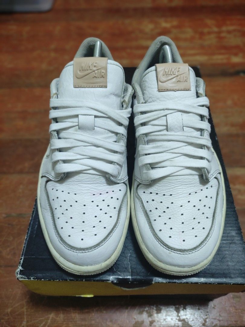 jordan 1 retro low og white vachetta