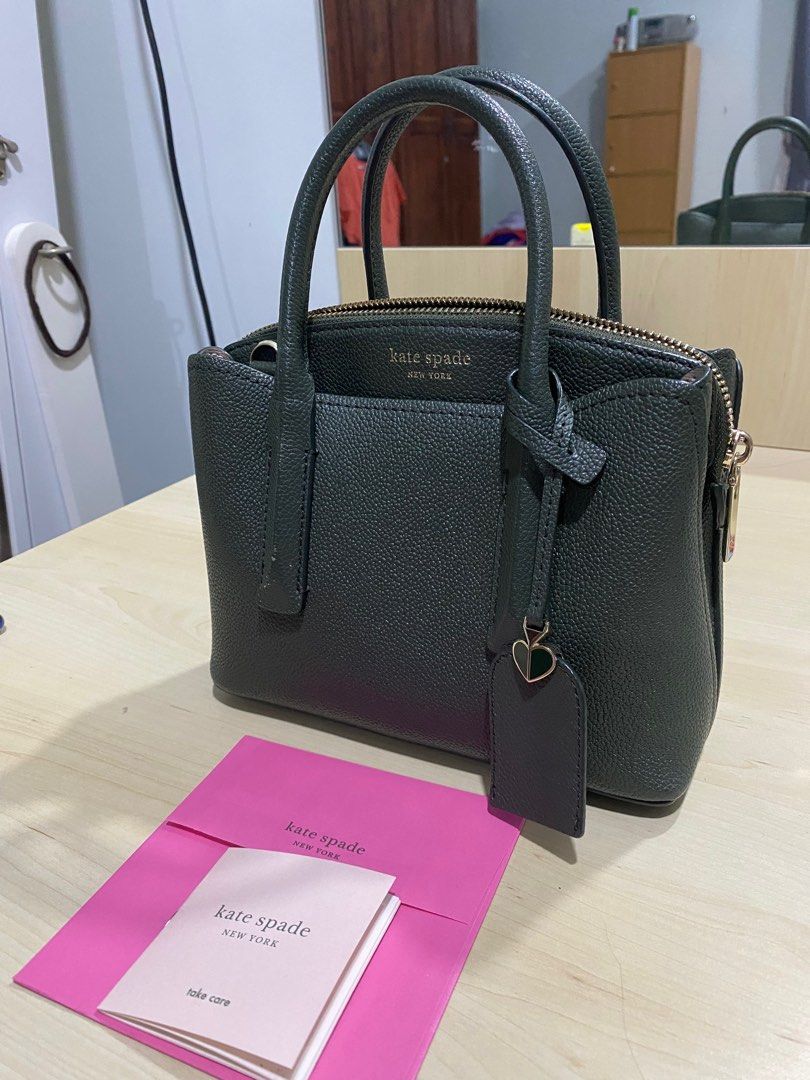 Kate Spade Margaux Mini Satchel Deep Evergreen Luxury Bags