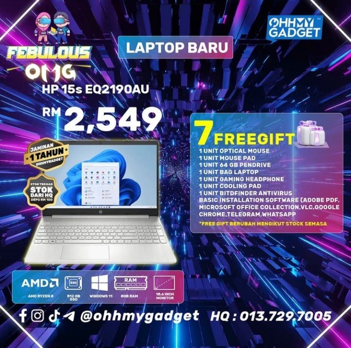 LAPTOP HP OMG, Computers & Tech, Laptops & Notebooks on Carousell