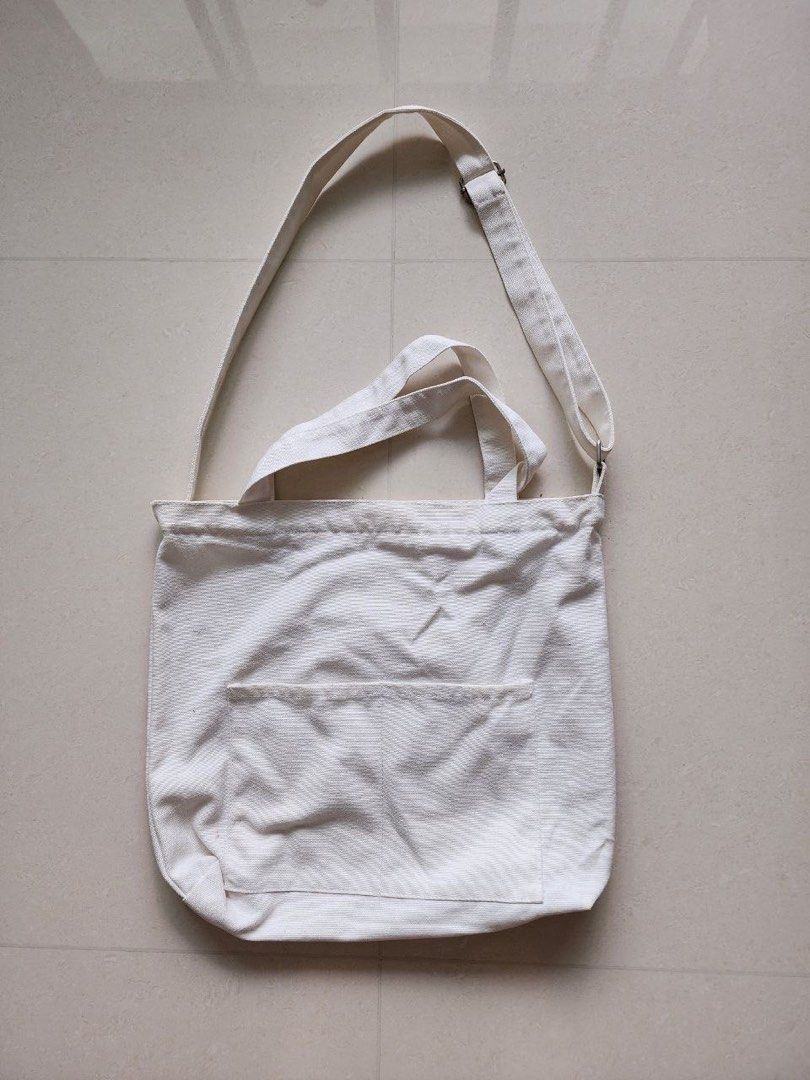 White fabric bag sale