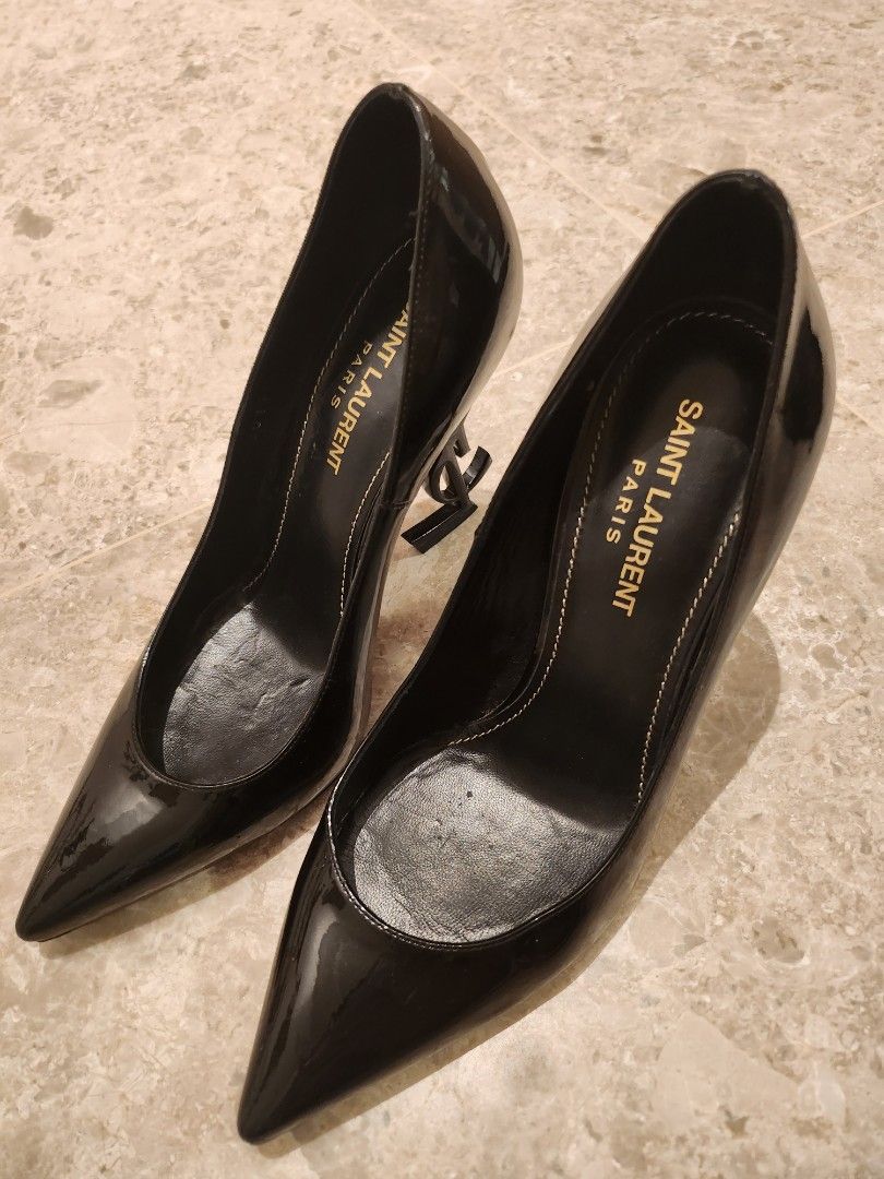 Like new YSL black Leather Opyum Pumps 110 Women s Fashion