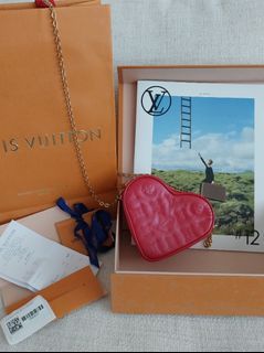 $450 Louis Vuitton Violet Monogram Vernis Limited Edition Heart