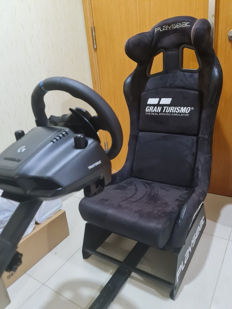 Logitech G923 with Playseat GT Racing rig, Video Gaming, Gaming ...