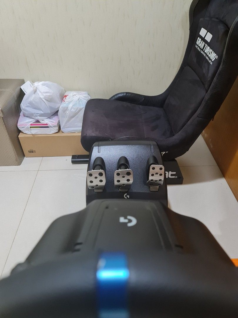 Logitech G923 with Playseat GT Racing rig, Video Gaming, Gaming ...