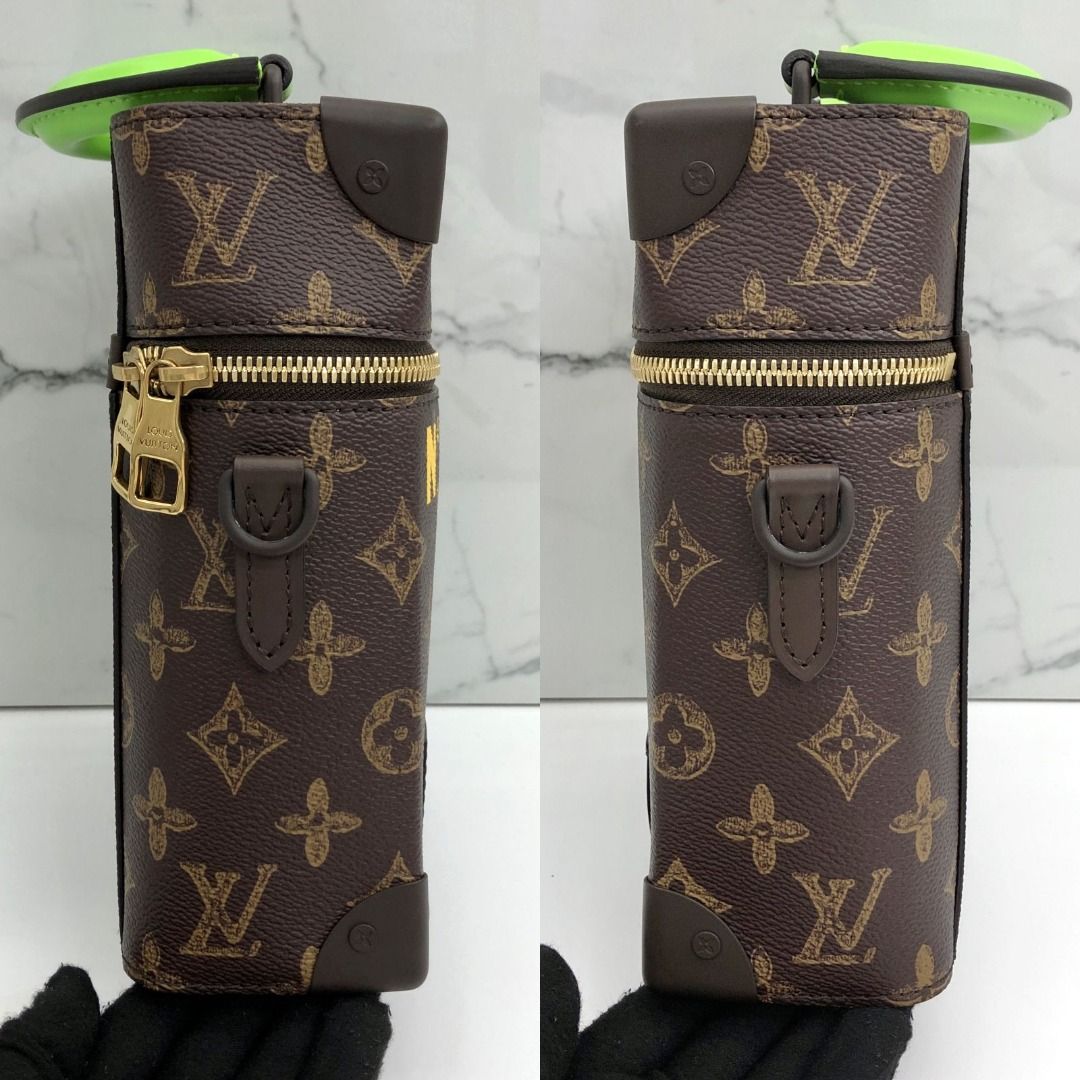 Authentic LOUIS VUITTON Monogram Vertical box Trunk M59664 Bag