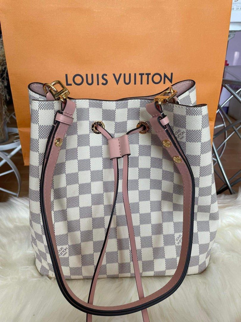 Louis Vuitton Noe BB Damier Azure GHW, Luxury, Bags & Wallets on Carousell