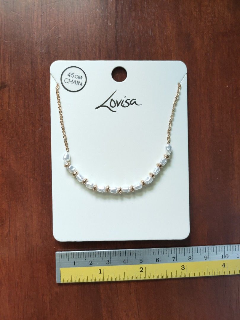 Lovisa Silver Coloured Faux Pearl Necklace