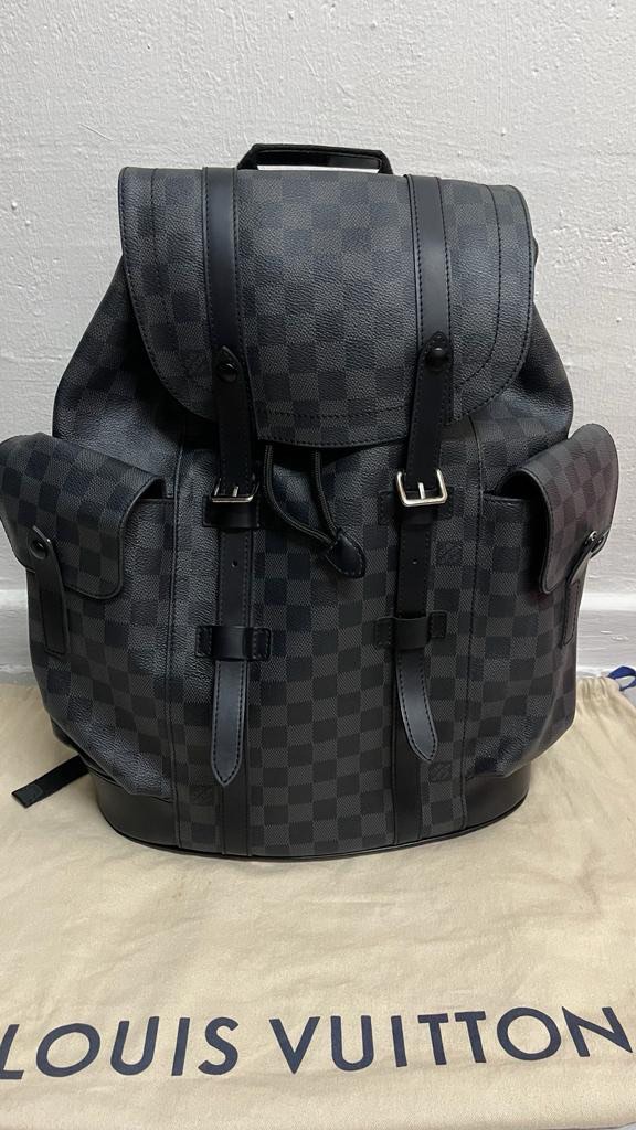 LV Christopher Backpack Monogram GM Prism, Luxury, Bags & Wallets on  Carousell